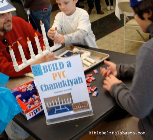 At the carnival: leave it half-built to attract customers