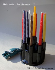 v8 Distributor Cap Menorah