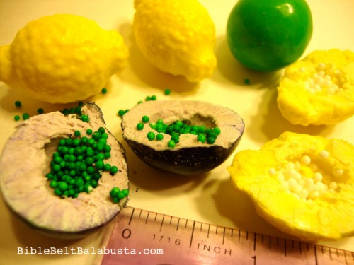 Inside the gumballs are tiny seeds. OF COURSE WE HAD TO "PLANT" THEM.