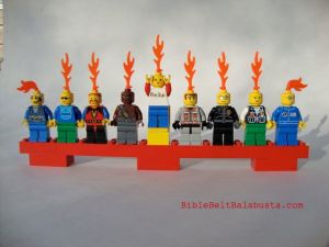 Lego minifig menorah