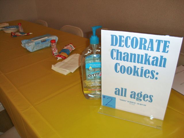 Decorate Chanukah Cookies at a Carnival