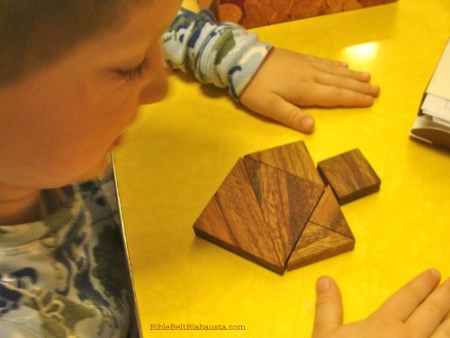 real tangram dreidel