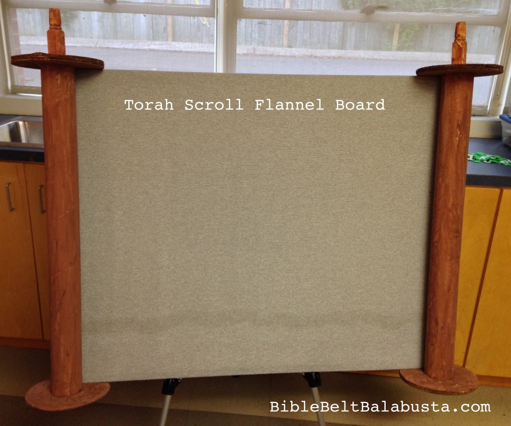 Torah Scroll flannel board | Bible Belt Balabusta