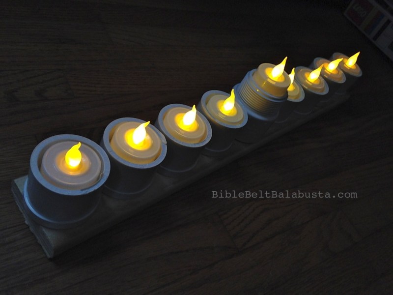 Manorah (Man Menorah with PVC fittings)