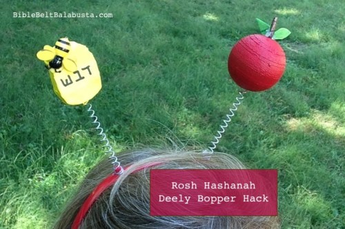 if you whip your head sideways really fast, you can dip the apple in the honey