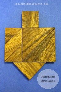 Tangram dreidel
