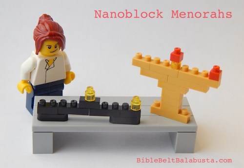 Nanoblock hanukkiyot