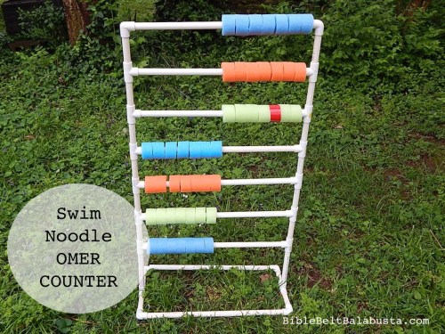 Omer counter PVC swim noodle