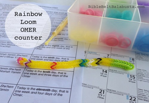 Rainbow loom omer bracelet: one rubber band per day