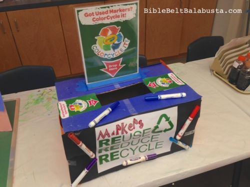 collection box for school entrance