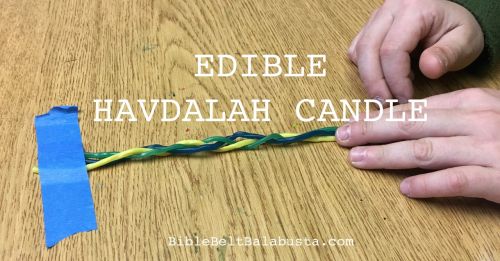 edible havdalah candle
